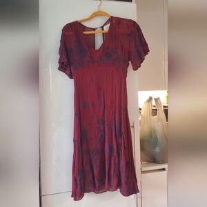 Maeve Anthropologie Deep Red Apparel